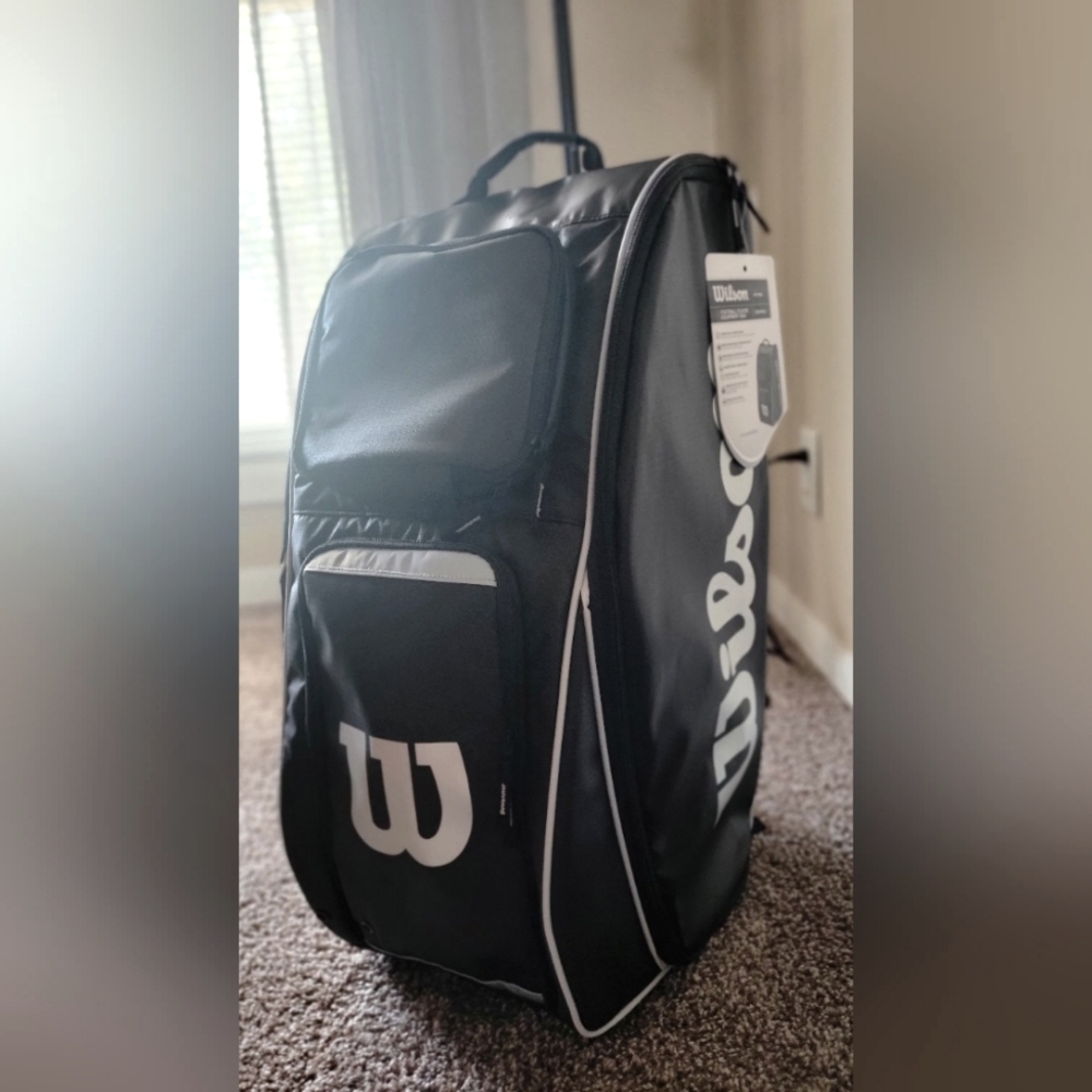 Never Used Black Wilson Youth Football Tackle Bag/Backpack